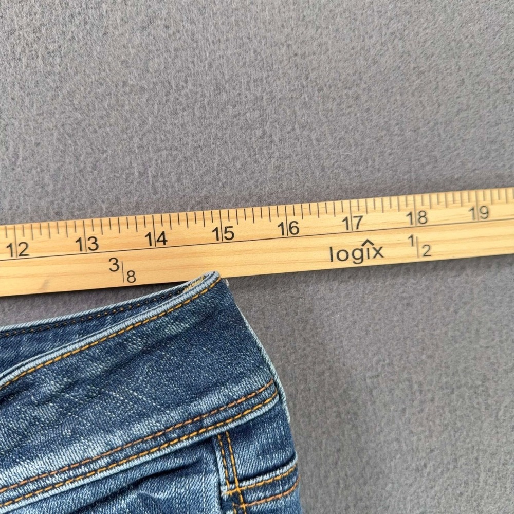 American Eagle Kick Boot Jeans Womens 6 Regular Medium Wash Stretch Denim Y2K - Picture 7 of 10